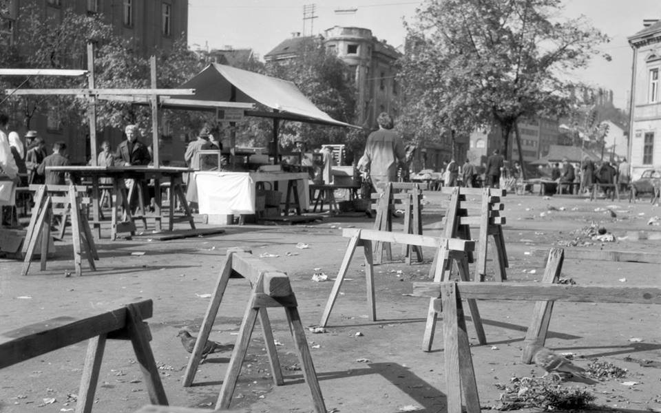 Ilički trg (Mali plac, današnji Britanski trg) 1959. godine, nakon zatvaranja